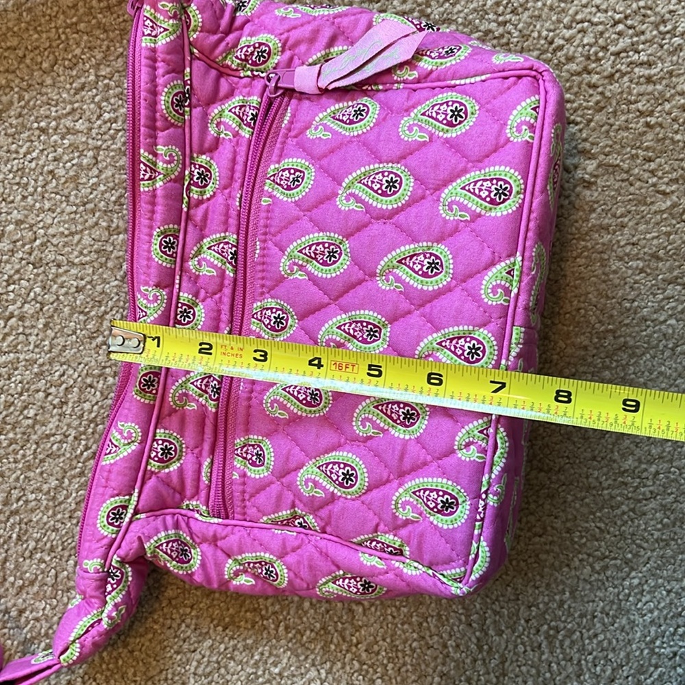 Vera Bradley Bermuda Pink Paisley shoulder bag w/ glasses case & coin purse - Picture 10 of 10